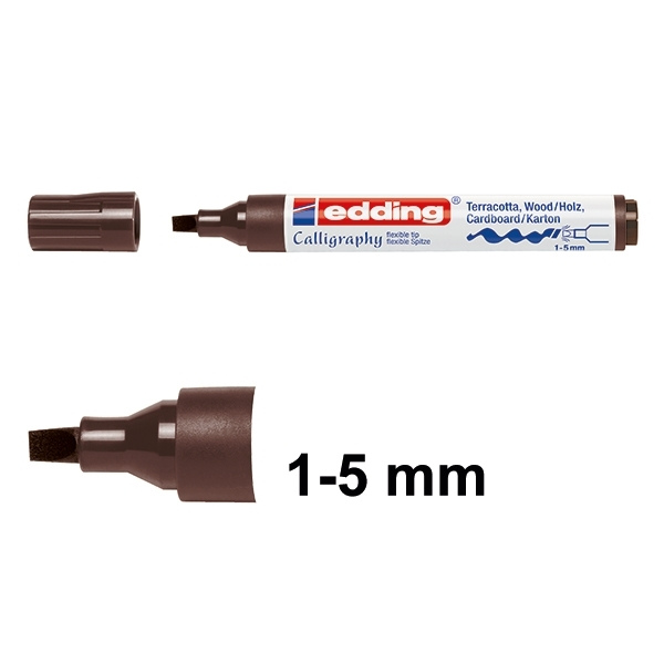 Edding 1455 dark brown calligraphy pen (1mm - 5mm) 4-1455018 239170 - 1