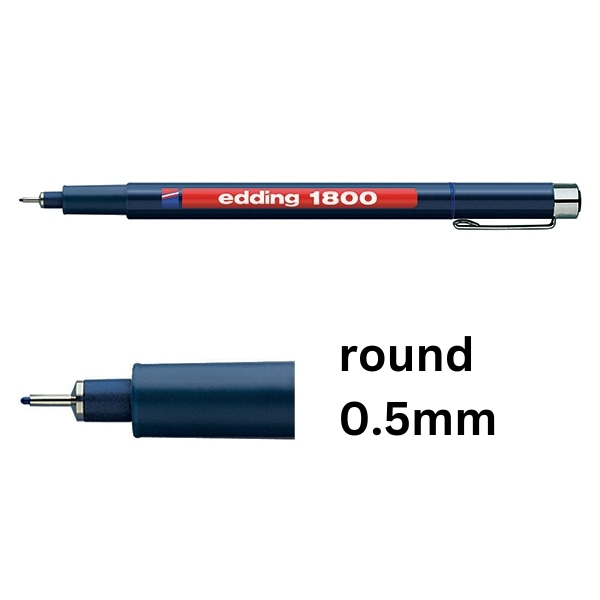 Edding 1800 blue fineliner (0.5mm) 4-180005003 239235 - 1