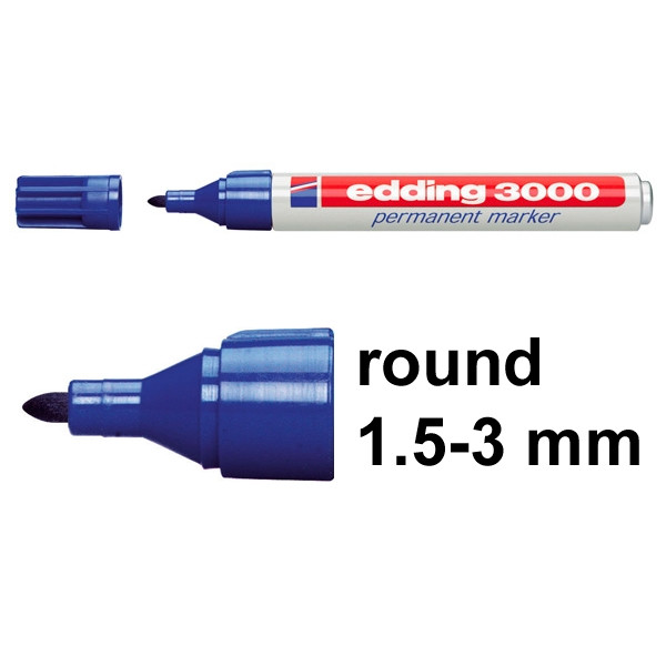 Edding 3000 blue permanent marker 4-3000003 200504 - 1