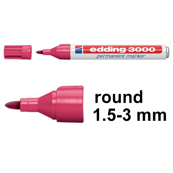 Edding 3000 carmine permanent marker 4-3000019 200797 - 1