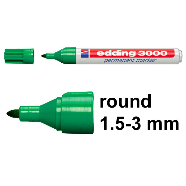 Edding 3000 green permanent marker 4-3000004 200506 - 1