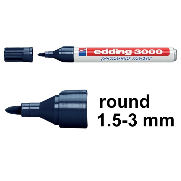 Edding 3000 steel blue permanent marker 4-3000017 200795 - 1