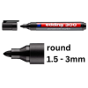 Edding 300 black permanent marker (1.5mm - 3mm)