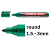 Edding 300 green permanent marker  (1.5mm - 3mm)