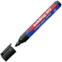 Edding 30 brilliant black paper marker (1.5mm - 3mm round) 4-30001 239204 - 1