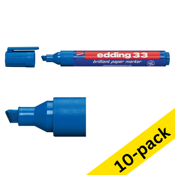 Edding 33 brilliant blue paper marker (10-pack)  239744 - 1