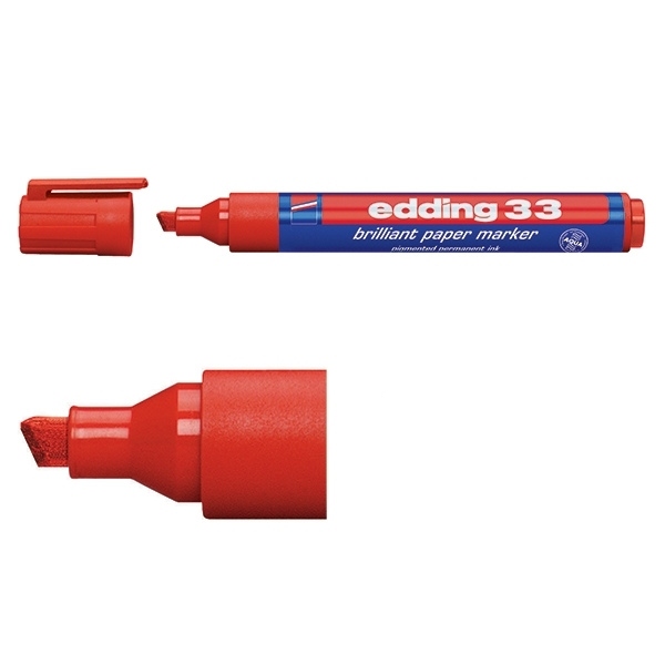 Edding 33 brilliant red paper marker (10-pack)  239750 - 1