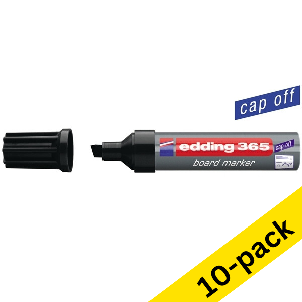 Edding 365 black whiteboard marker (10-pack)  239768 - 1