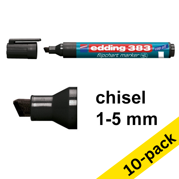 Edding 383 black flipchart marker (10-pack)  239772 - 1