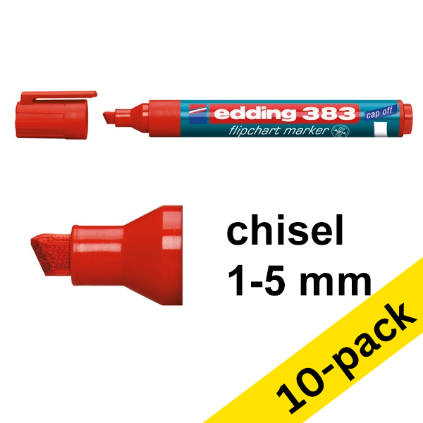 Edding 383 red flipchart marker (10-pack)  239771 - 1