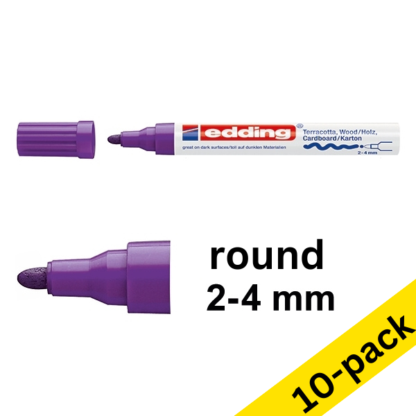 Edding 4000 violet lacquer marker (10-pack)  239785 - 1