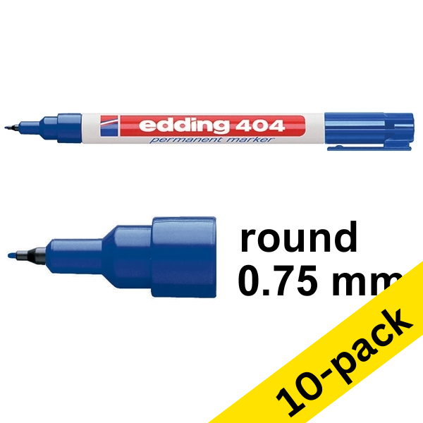 Edding 404 blue permanent marker (10-pack)  239502 - 1