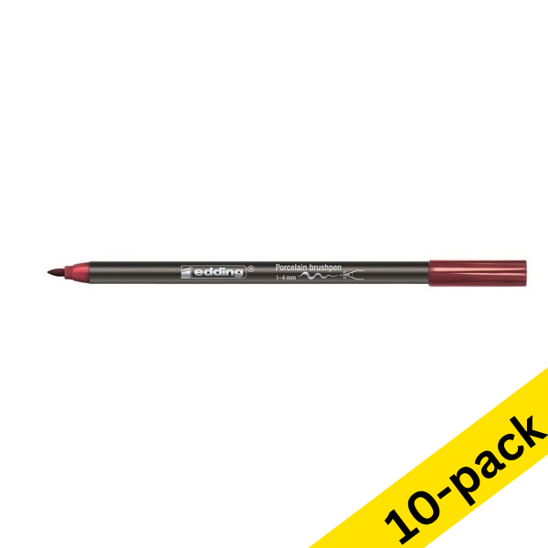 Edding 4200 carmine porcelain brush pen (10-pack)  239814 - 1