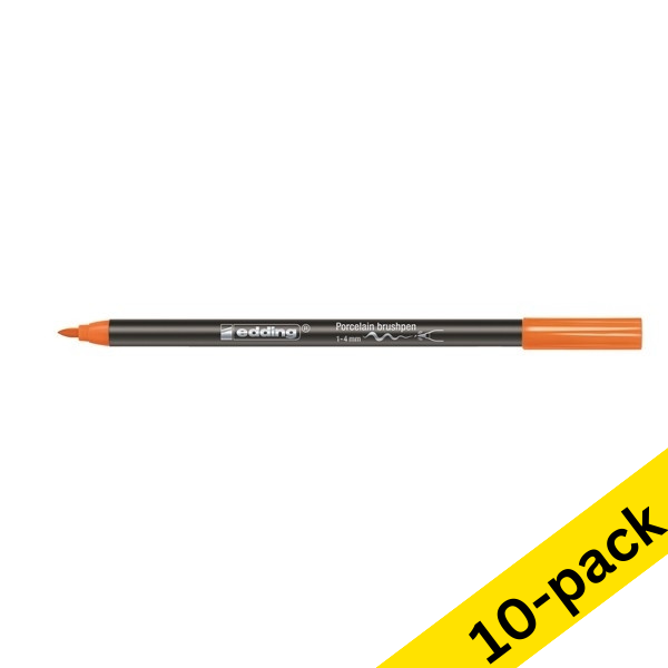 Edding 4200 orange porcelain brush pen (10-pack)  239818 - 1