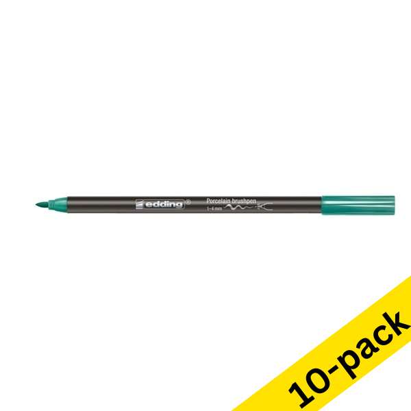 Edding 4200 turquoise porcelain brush pen (10-pack)  239822 - 1