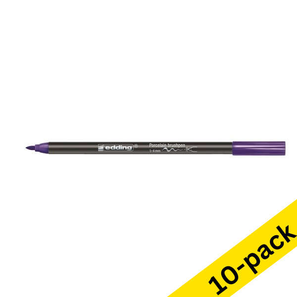 Edding 4200 violet porcelain brush pen (10-pack)  239823 - 1