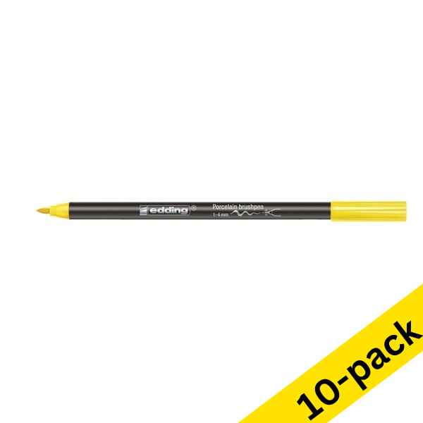 Edding 4200 yellow porcelain brush pen (10-pack)  239812 - 1