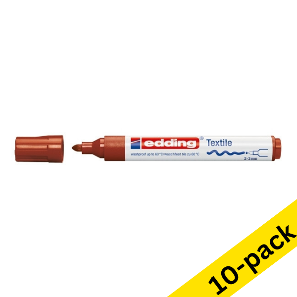 Edding 4500 brown textile marker (10-pack)  239826 - 1