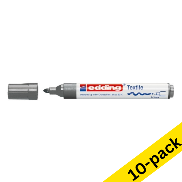 Edding 4500 grey textile marker (10-pack)  239828 - 1