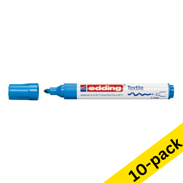 Edding 4500 light blue textile marker (10-pack)  239831 - 1