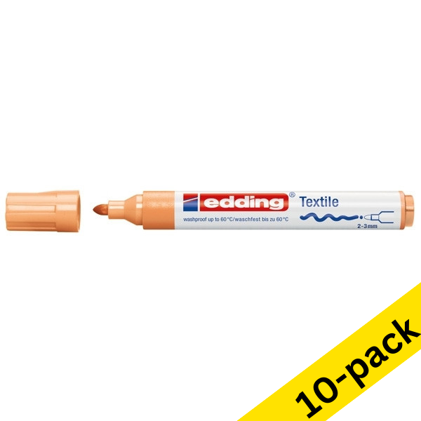 Edding 4500 light orange textile marker (10-pack)  239833 - 1