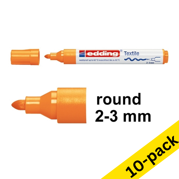 Edding 4500 neon orange textile marker (10-pack)  239835 - 1