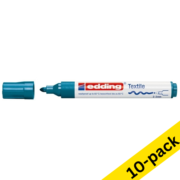 Edding 4500 orient blue textile marker (10-pack)  239839 - 1