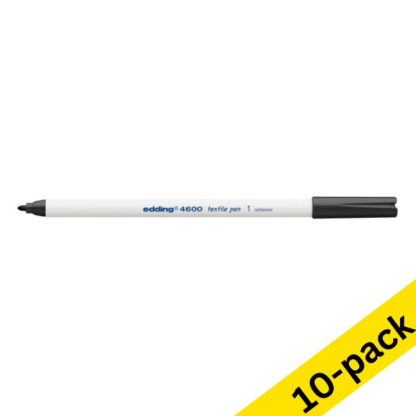 Edding 4600 black textile marker (10-pack)  239865 - 1