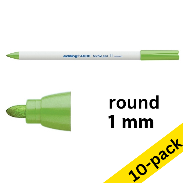 Edding 4600 light green textile marker (10-pack)  239852 - 1