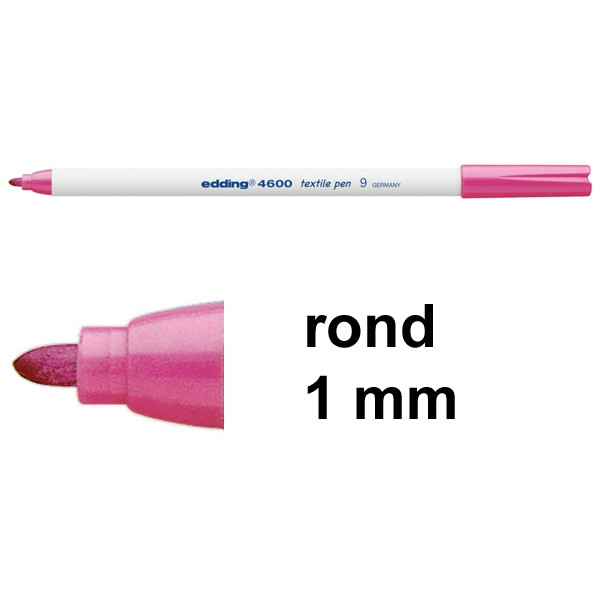 Edding 4600 pink textile marker (10-pack)  239862 - 1