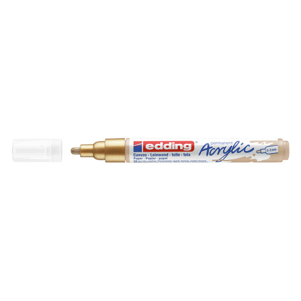 Edding 5100 rich gold acrylic marker (2mm - 3mm round) 4-5100924 240177 - 1