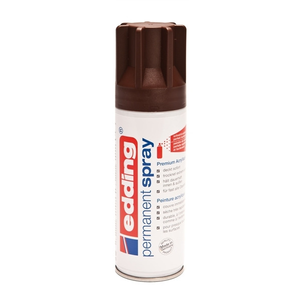 Edding 5200 chocolate brown matte permanent acrylic spray (200ml) 4-5200907 239051 - 1