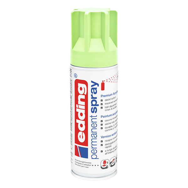 Edding 5200 pastel green matte permanent acrylic spray paint (200ml) 239061 Edding 5200 pastel green matte permanent acrylic spray paint (200ml) 239061 - 1