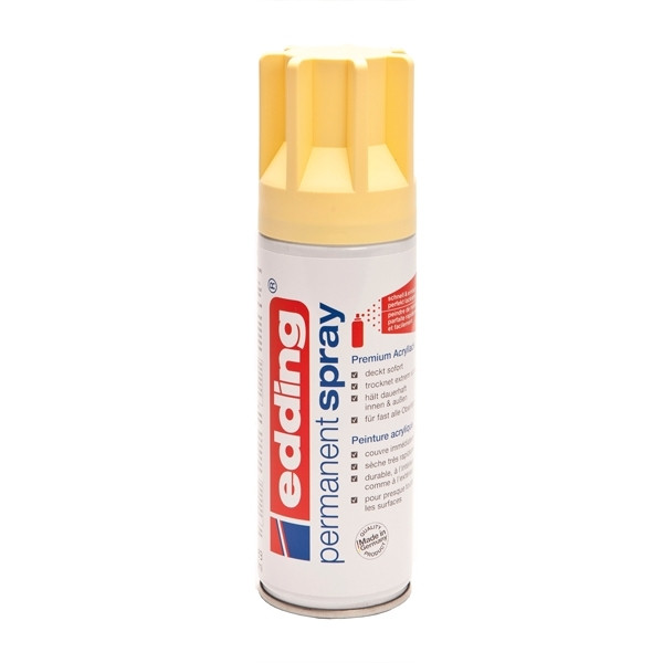 Edding 5200 pastel yellow matte permanent acrylic spray paint (200ml) 4-5200915 239059 - 1