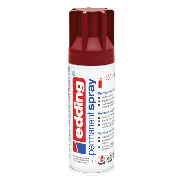 Edding 5200 purple red matte permanent acrylic spray (200ml) 4-5200912 239056 - 1