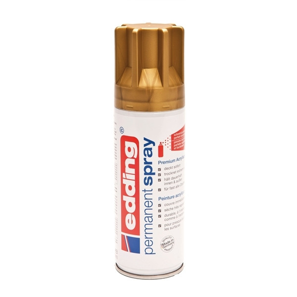 Edding 5200 rich gold matte permanent acrylic spray paint (200ml) 4-5200924 239068 - 1