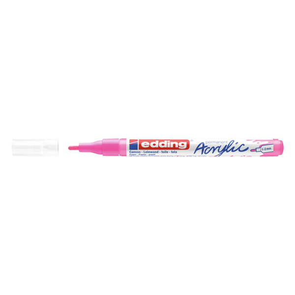 Edding 5300 elegant neon pink acrylic marker (1mm - 2mm round) 4-5300069 240186 - 1