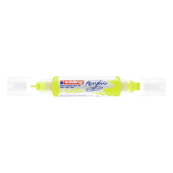 Edding 5400 neon yellow 3D acrylic double liner (2mm - 3mm / 5mm - 10mm) 4-5400065 240204 - 1