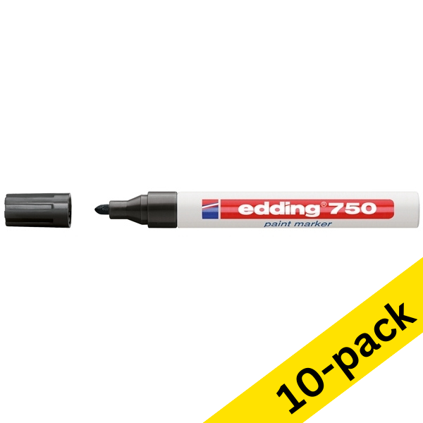 Edding 750 black paint marker (10-pack)  239443 - 1