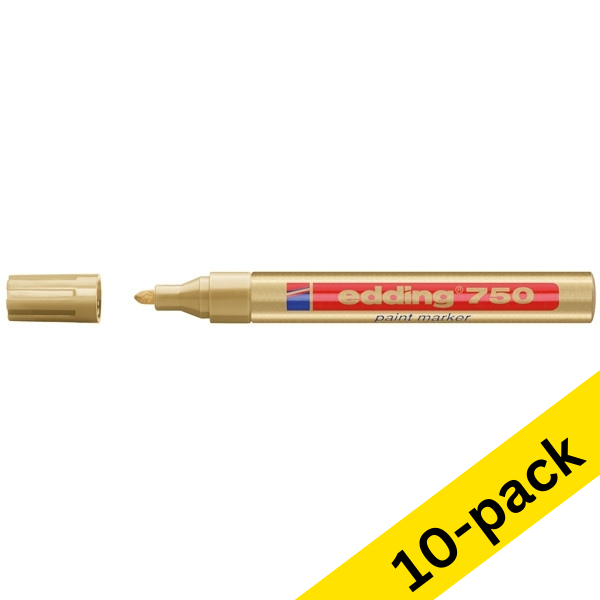 Edding 750 gold paint marker (10-pack)  239454 - 1