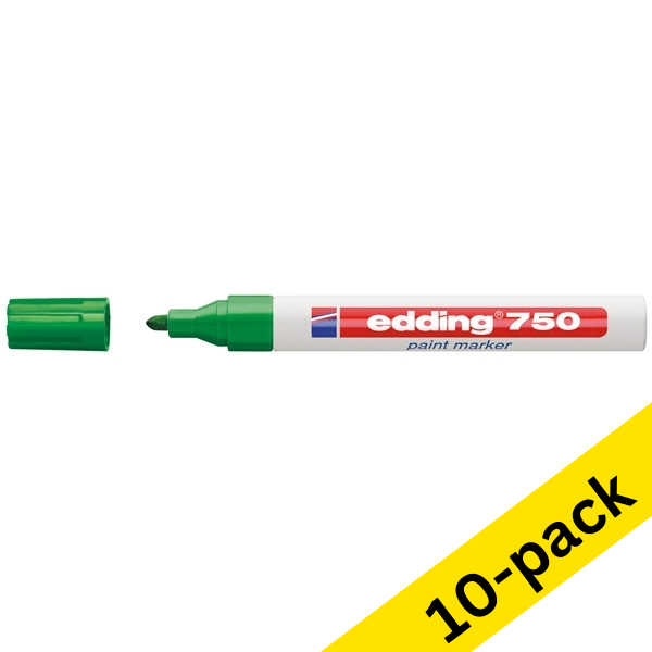 Edding 750 green paint marker (10-pack)  239446 - 1