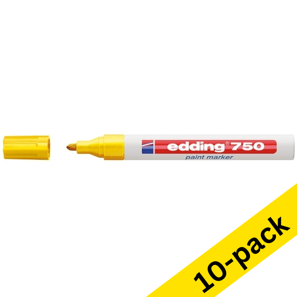 Edding 750 yellow paint marker (10-pack)  239447 - 1