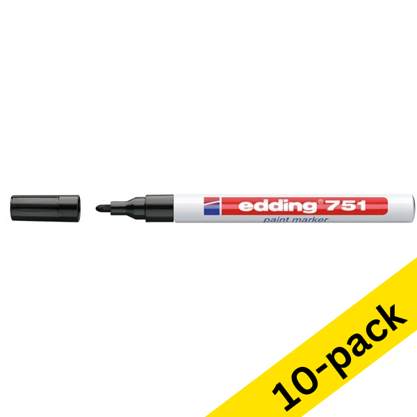 Edding 751 black paint marker (10-pack)  239457 - 1