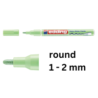 Edding 751 pastel green gloss paint marker (1mm - 2mm round) 4-751-9-137 239375