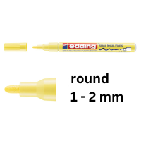 Edding 751 pastel yellow gloss paint marker (1mm - 2 mm round) 4-751-9-135 239374