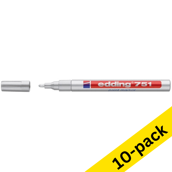 Edding 751 silver paint marker (10-pack)  239469 - 1