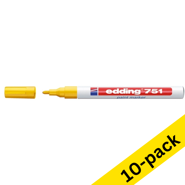 Edding 751 yellow paint marker (10-pack)  239461 - 1