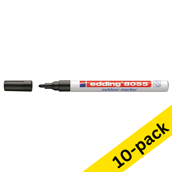 Edding 8055 black outdoor marker (10-pack)  239915 - 1