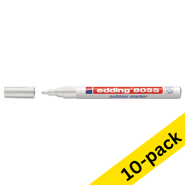 Edding 8055 white outdoor marker (10-pack)  239914 - 1