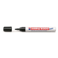 Edding 8300 black industrial permanent marker (1.5mm-3mm round) (10-pack)